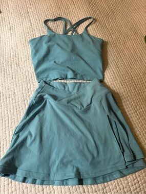 Blogilates x Target Athlesisure top and skirt set